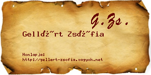 Gellért Zsófia névjegykártya